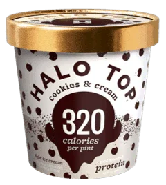 Halo Top Ice Cream Cookies & Cream 16oz.