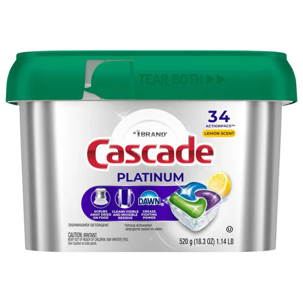 Cascade Platinum Dishwasher Action Pack