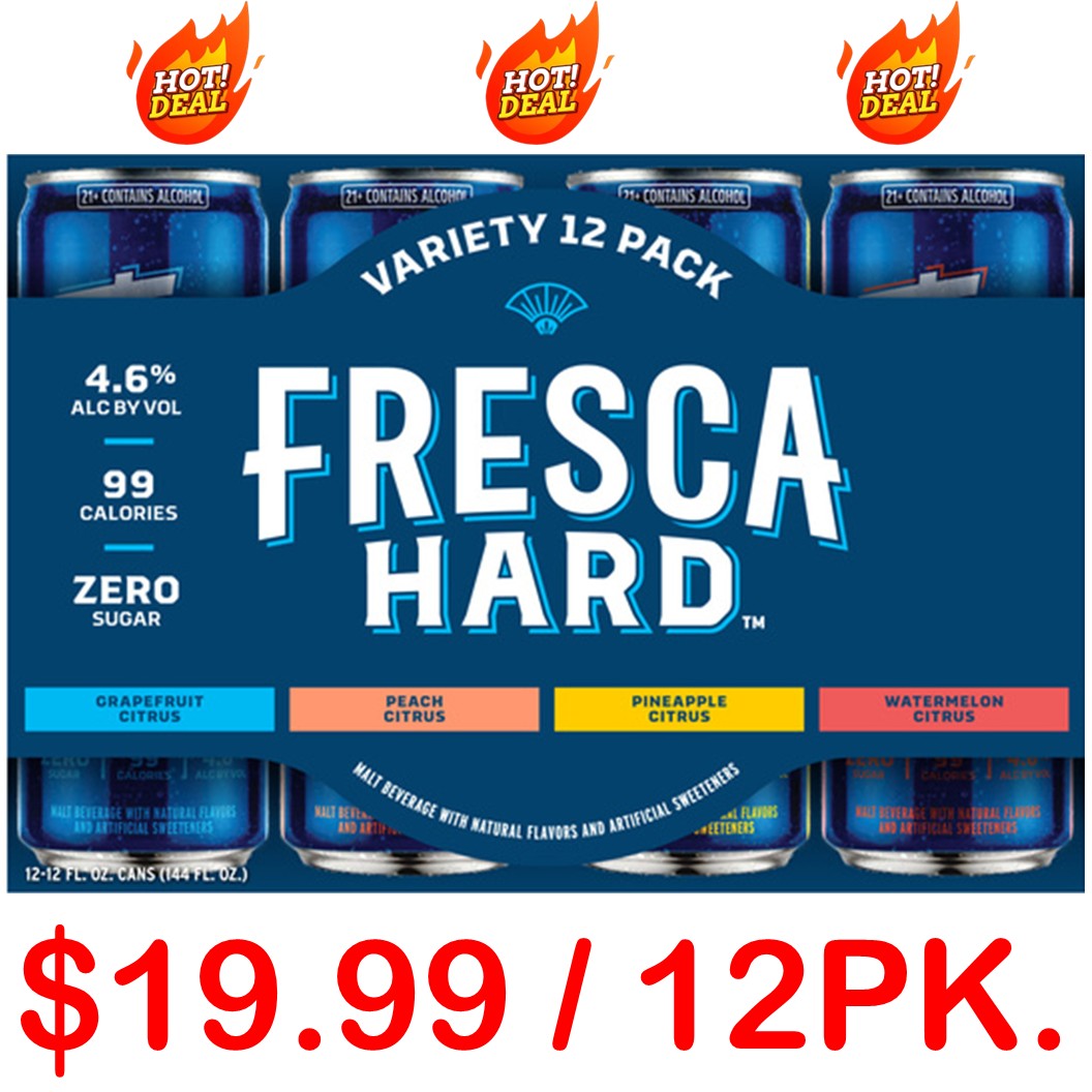 Fresca Hard Seltzer 12 Pack Special