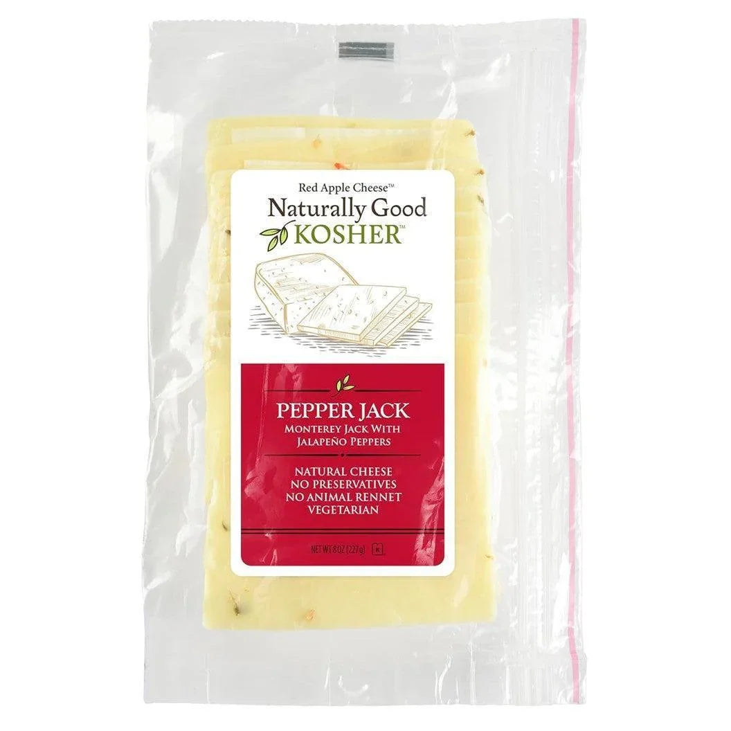 Naturally Good Kosher Pepper Jack Cheese 8oz.