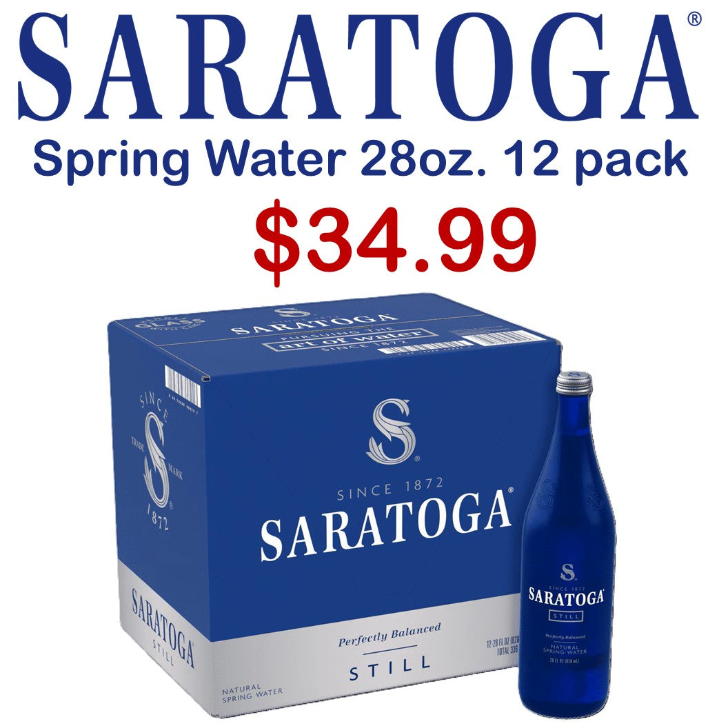 Saratoga Still Water 28oz. - 12 Pack Special