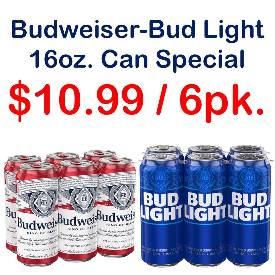 Budweiser 16oz. Can Special
