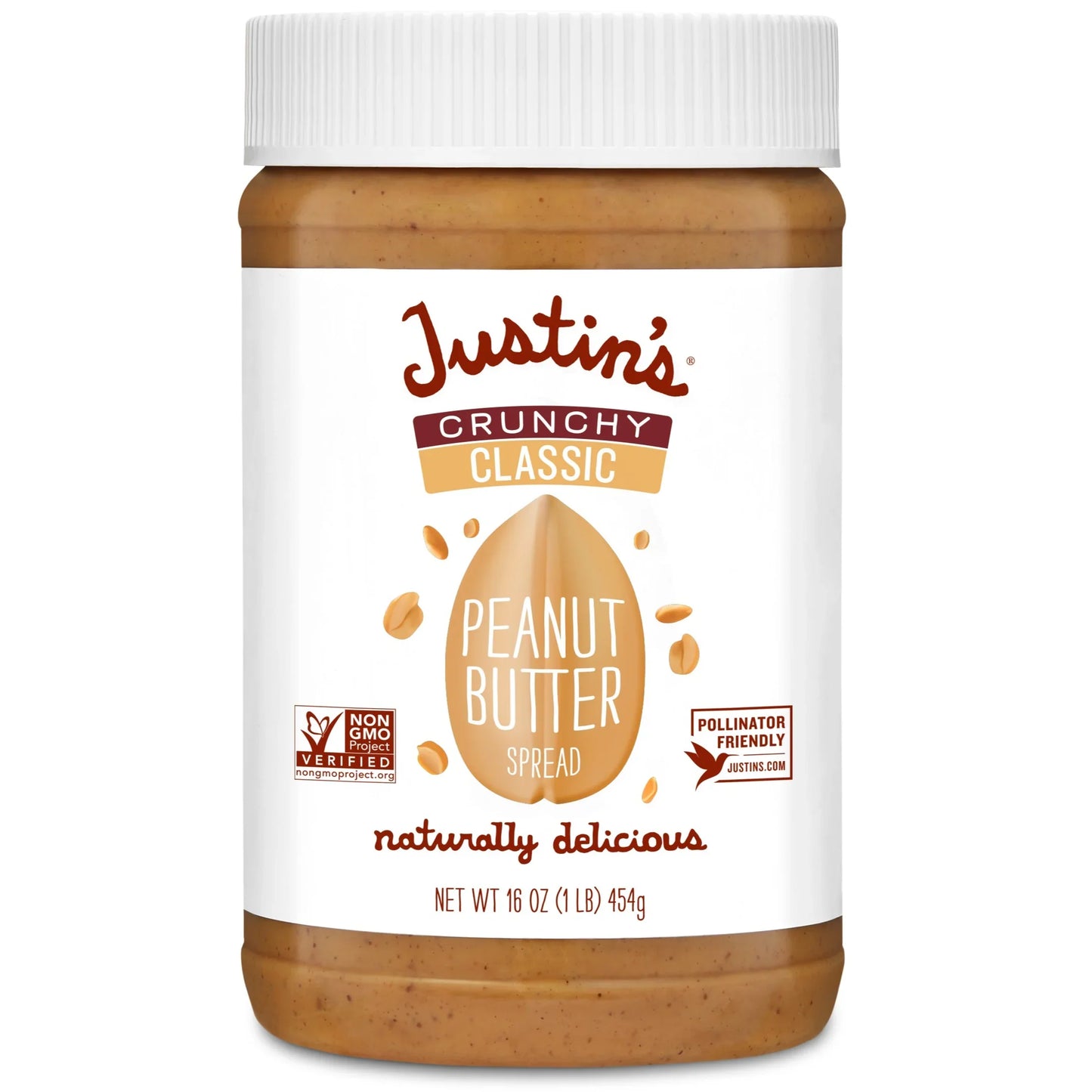 Justin's Crunchy Classic Peanut Butter 16oz.