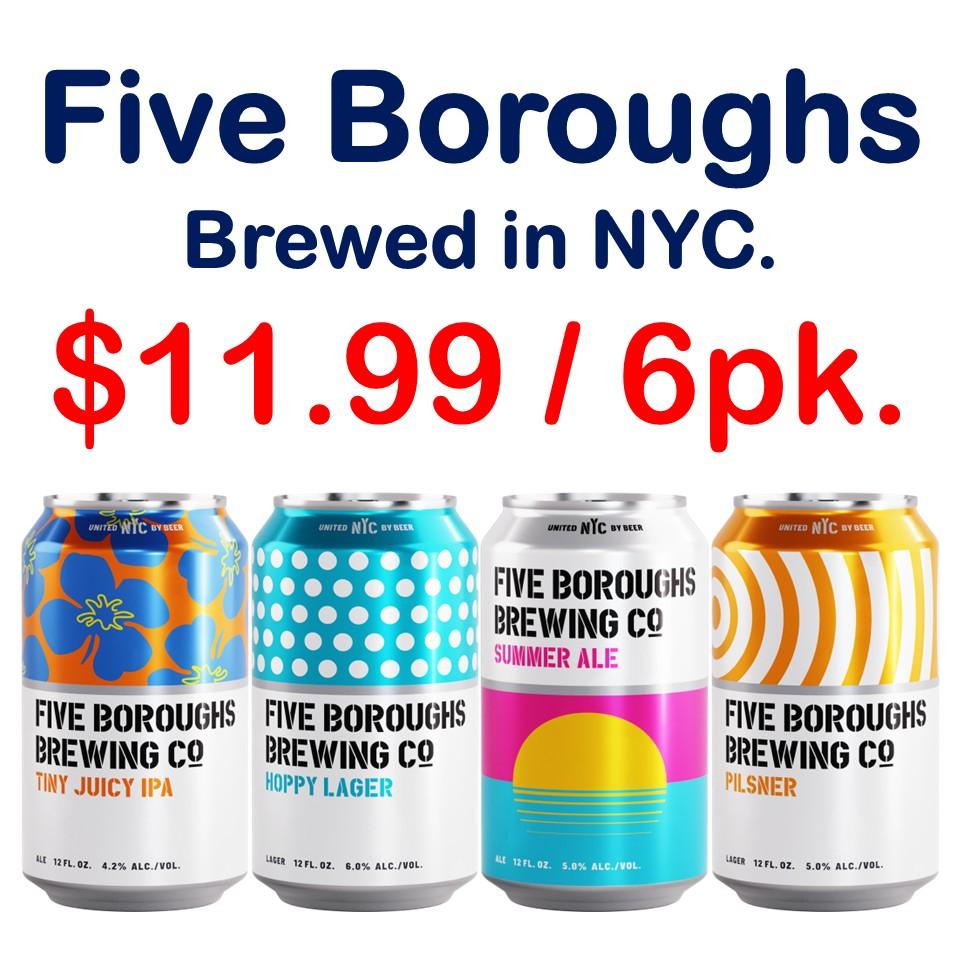 Five Boroughs Beer 6 Pack Special