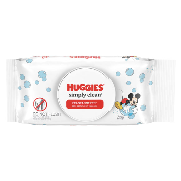 Huggies Simply Clean Wipes 64ct.