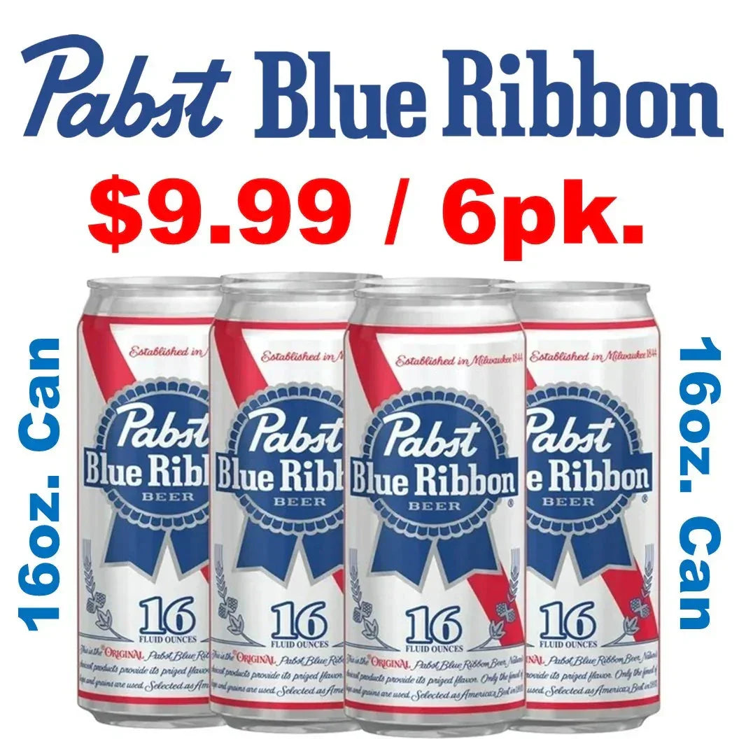 Pabst Blue Ribbon 16oz. Can 6-Pack Special