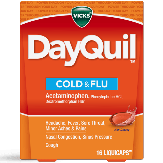 Dayquil LiquiCaps Cold & Flu 16 Count - Greenwich Village Farm