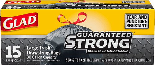Glad Large Trash Bag 30 Gallon - Greenwich Village Farm