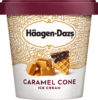 Haagen Dazs Ice Cream Caramel Cone 14oz. - Greenwich Village Farm