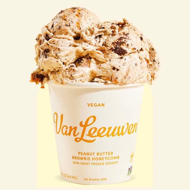 Van Leeuwen Vegan Peanut Butter Brownie Honeycomb - Pint - Greenwich Village Farm