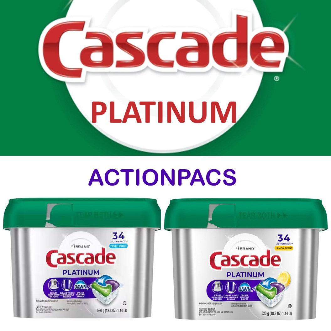 Cascade Platinum Dishwasher Action Pack