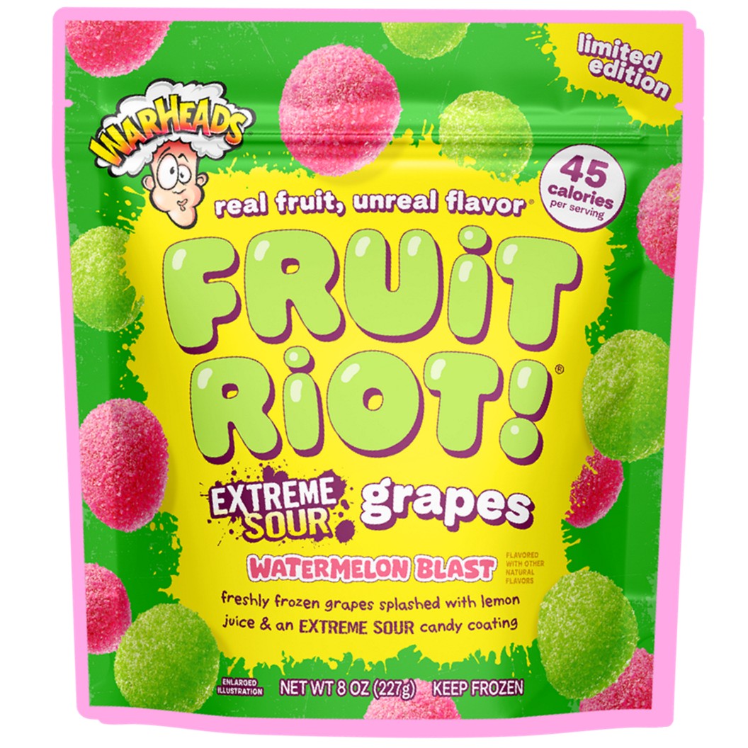 Fruit Riot! Extreme Sour Grapes Watermelon Blast 8oz. β Greenwich ...