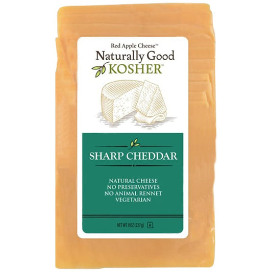 Naturally Good Kosher Sharp Cheddar Cheese 8oz.