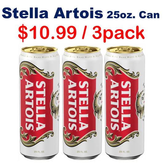 Stella Artois 25oz. Can Special