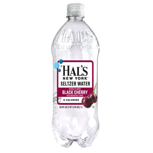 Hal's seltzer Black Cherry 1 Liter