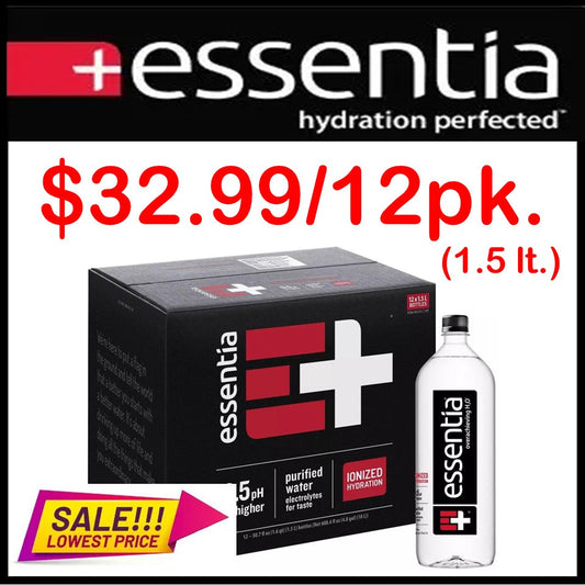 essentia Water 1.5 Liter 12 Pack Special