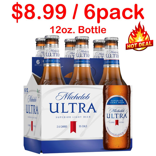 Michelob Ultra 12oz. Bottle 6pack Special