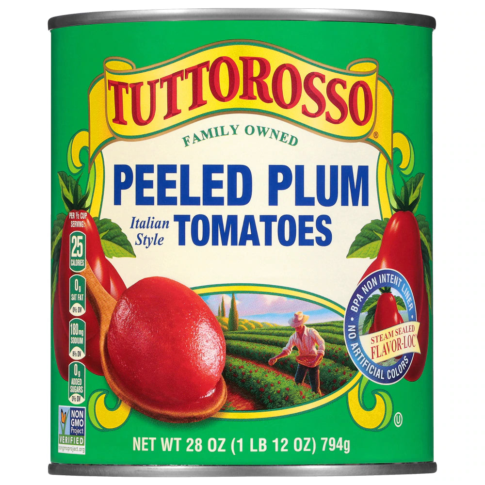 Tuttorosso Peeled Plum Tomatoes 28oz.