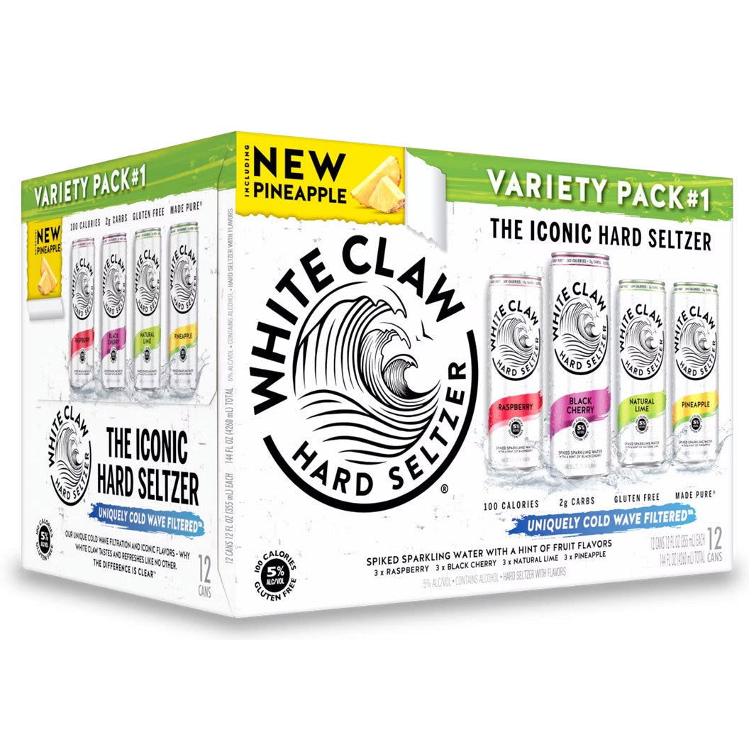 White Claw Variety Pack Flavor No.-1 12oz. Can