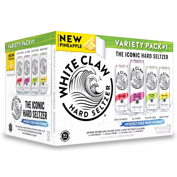 White Claw Variety Pack Flavor No.-1 12oz. Can