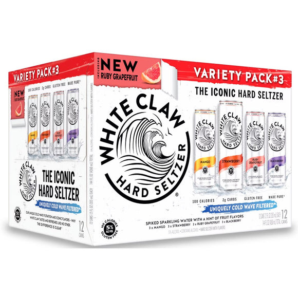 White Claw Variety Pack Flavor No.-3 12oz. Can