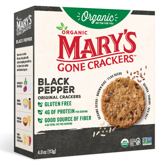 Mary's Gone Crackers Black Pepper 4oz.
