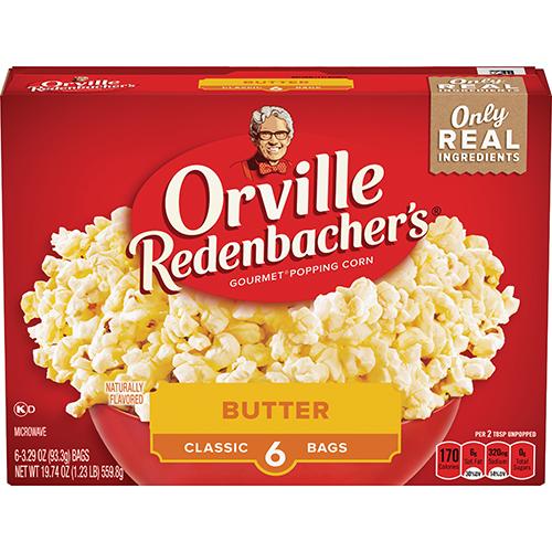 Orville Redenbacher's Microwave Popcorn 6pk.