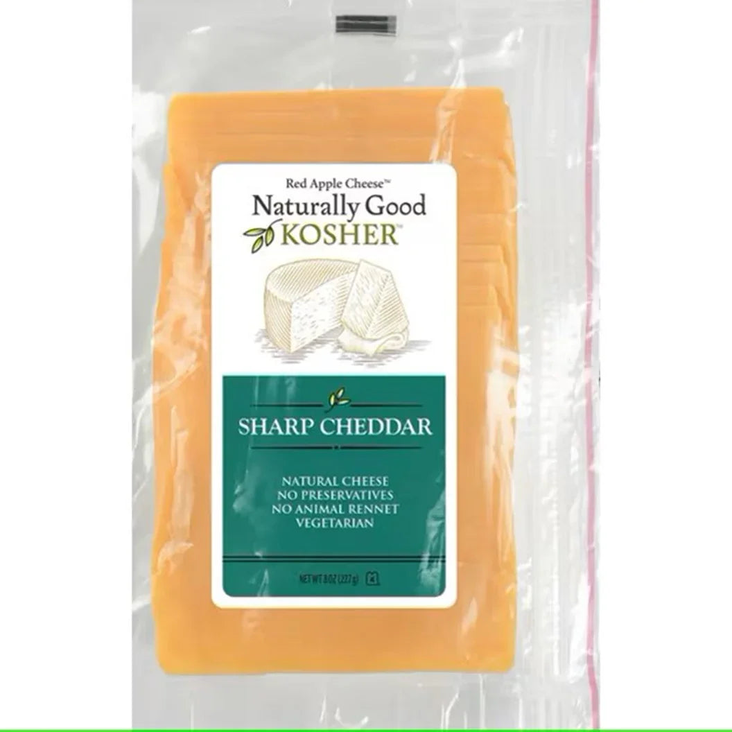 Naturally Good Kosher American Yellow Cheese 8oz.
