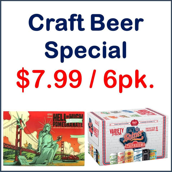 Craft Beer 12oz. Can 6 Pack Special - Greenwich Village Farm