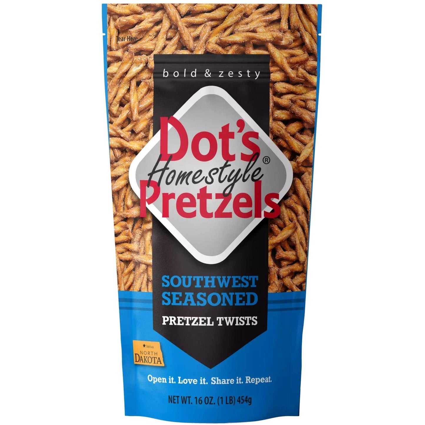 Dot's Homestyle Pretzels Southwest Seasoned 16oz. - Greenwich Village Farm