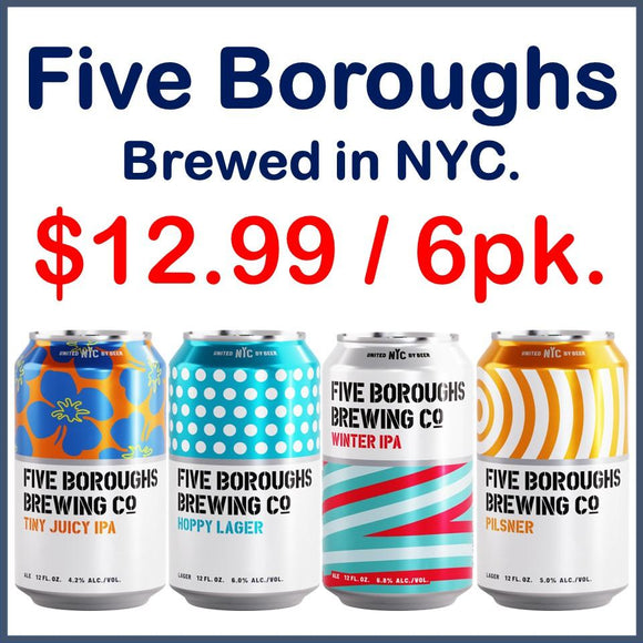 Five Boroughs Beer 6 Pack Special - Greenwich Village Farm