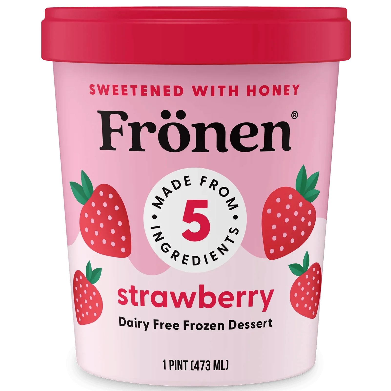 Frönen Frozen Dessert Strawberry Pint - East Side Grocery