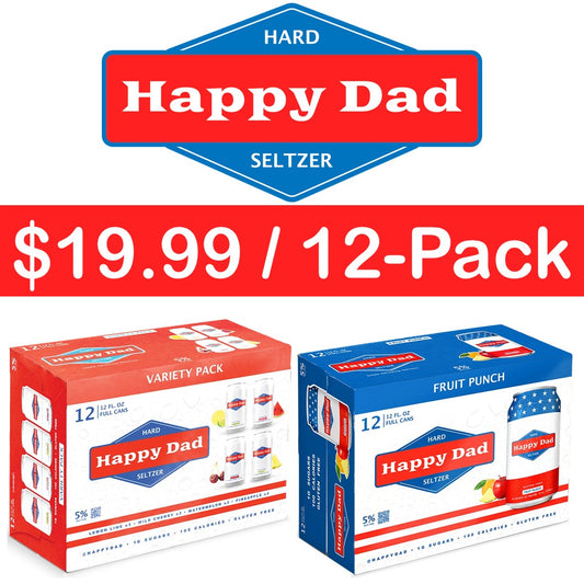 Happy Dad Hard Seltzer 12 Pack Special
