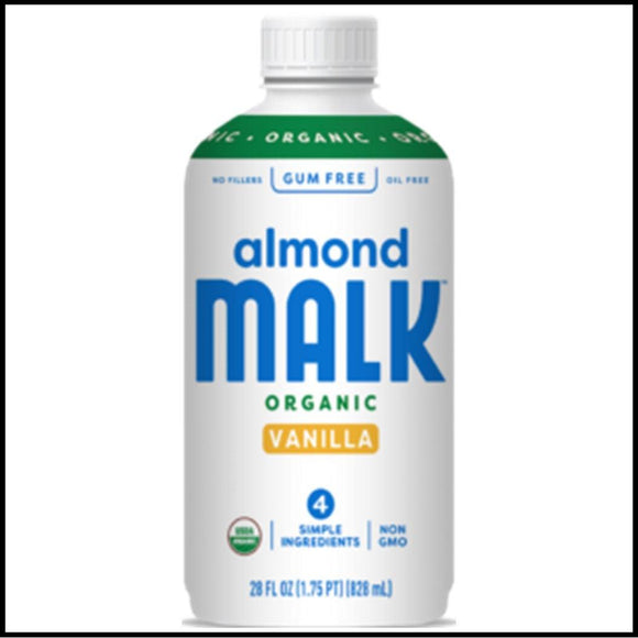 Malk Almond Milk Vanilla 28oz. - Greenwich Village Farm