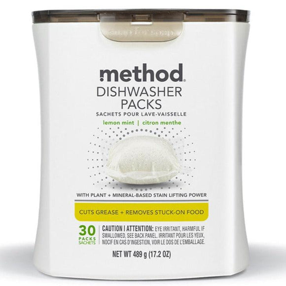 Method Dishwasher Packs Lemon Mint 30pk. - Greenwich Village Farm