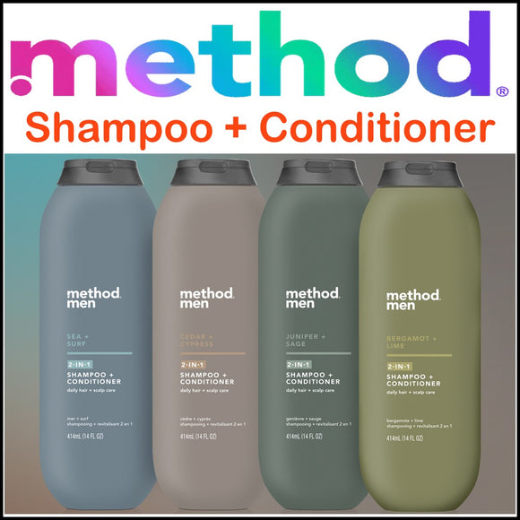 Method Body Shampoo Conditioner 14oz.