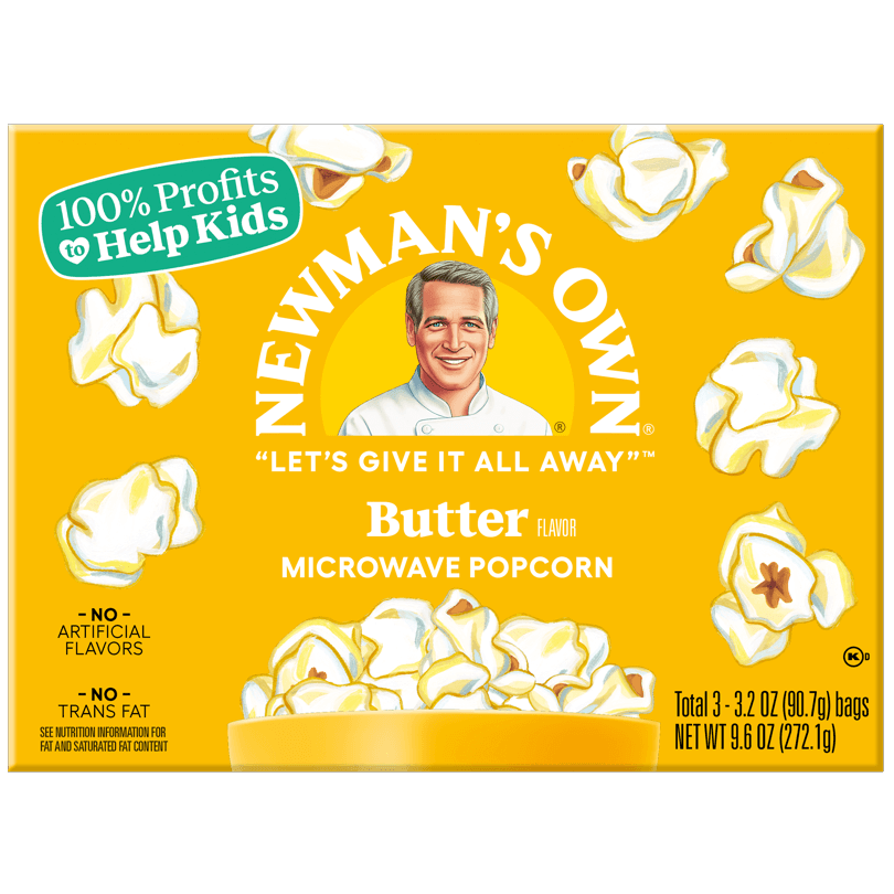 Newman's Own Microwave Popcorn 9.6oz. - Greenwich Village Farm