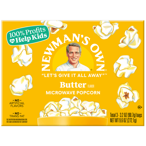 Newman's Own Microwave Popcorn 9.6oz. - Greenwich Village Farm