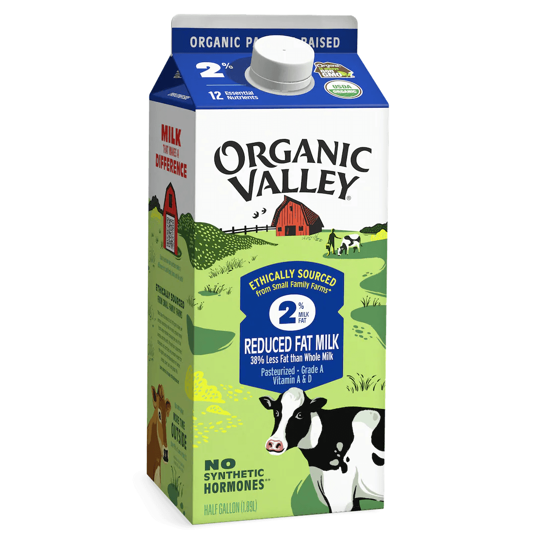 Organic Valley 2% Milk Half Gallon - Greenwich Village Farm