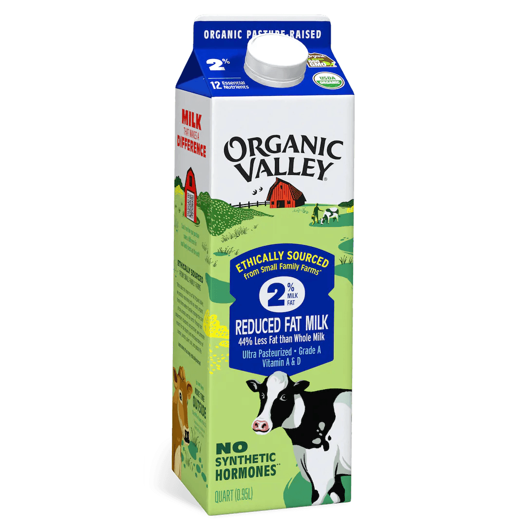 Organic Valley 2% Milk Quarts - Greenwich Village Farm