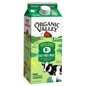Organic Valley Fat Free Milk Half Gallon - Greenwich Village Farm