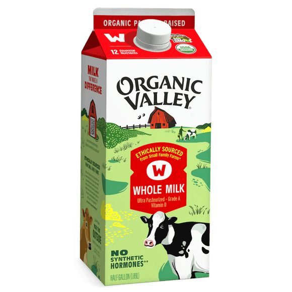 Organic Valley Whole Milk Half Gallon - Greenwich Village Farm
