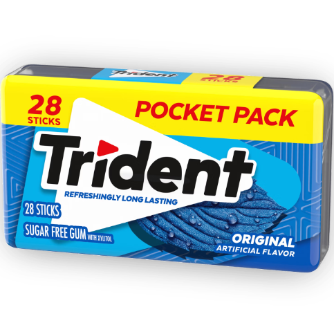 Trident Gum Pocket Pack 28 Sticks