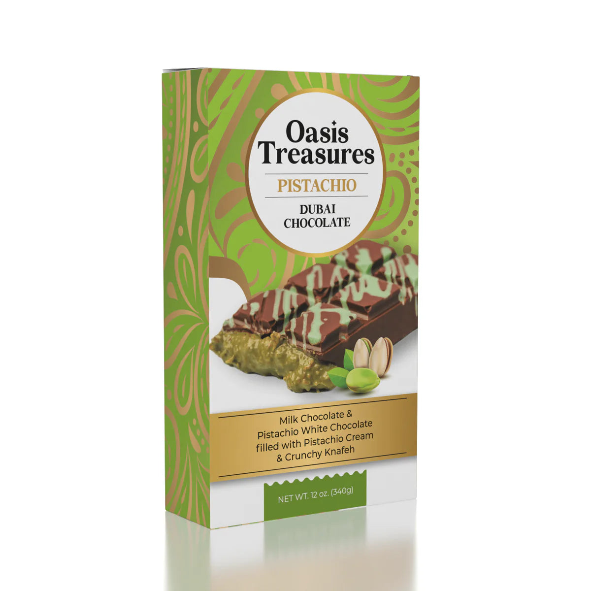 Oasis Treasures Pistachio Dubai Chocolate 2.6oz.