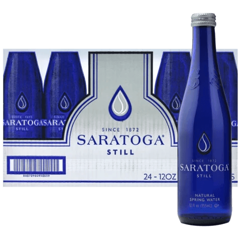 Saratoga Spring Water 12oz. Glass Bottle - Greenwich Village Farm