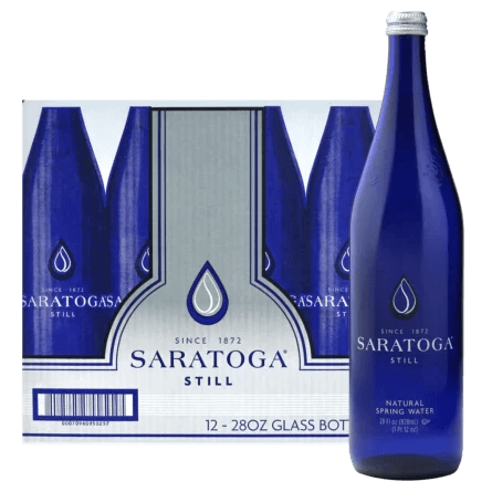 Saratoga Spring Water 28oz. Glass Bottle - Greenwich Village Farm