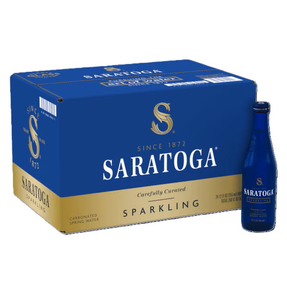 Saratoga Sparkling Water 12oz. Glass Bottle