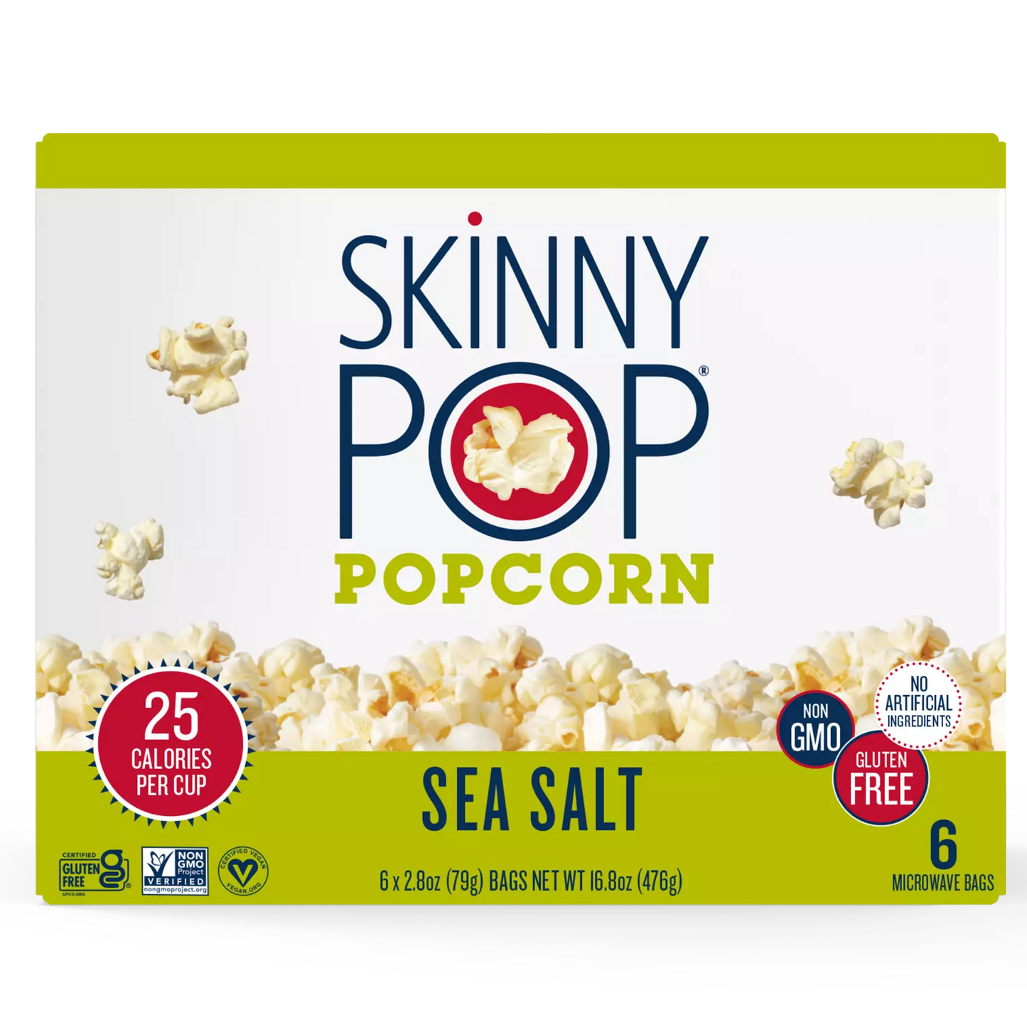 Skinny Pop Microwave Popcorn 16.8oz.