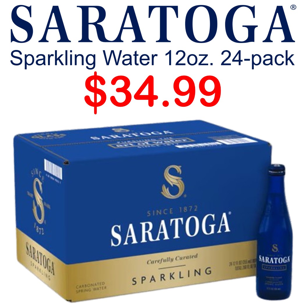 Saratoga Sparkling Water 12oz. - 24 Pack Special