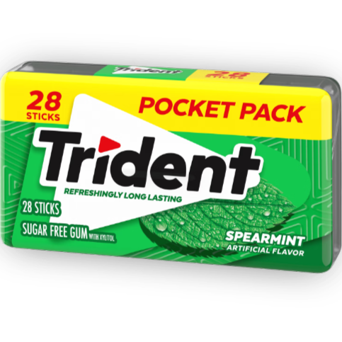 Trident Gum Pocket Pack 28 Sticks